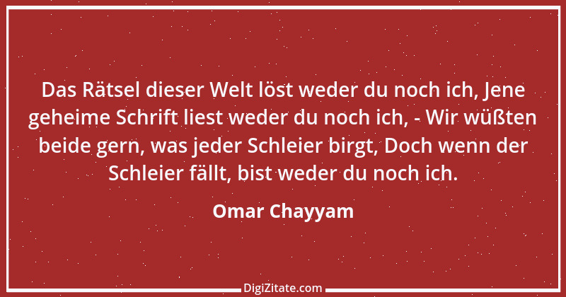 Zitat von Omar Chayyam 8