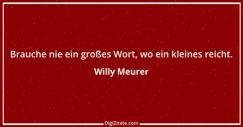 Zitat von Willy Meurer 1166