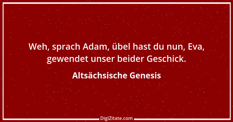 Zitat von Altsächsische Genesis 1