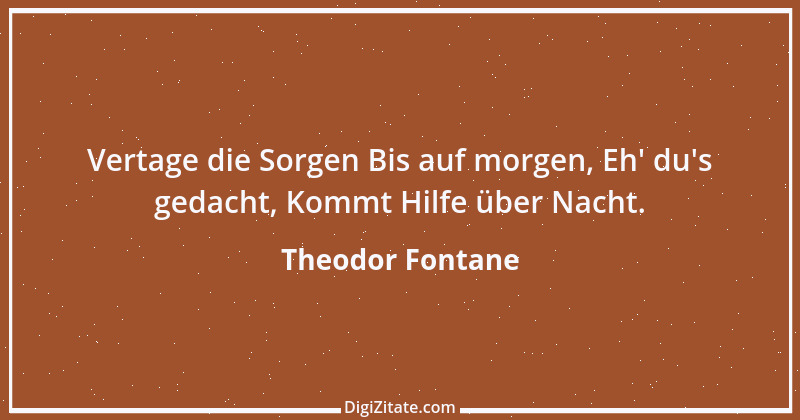 Zitat von Theodor Fontane 2