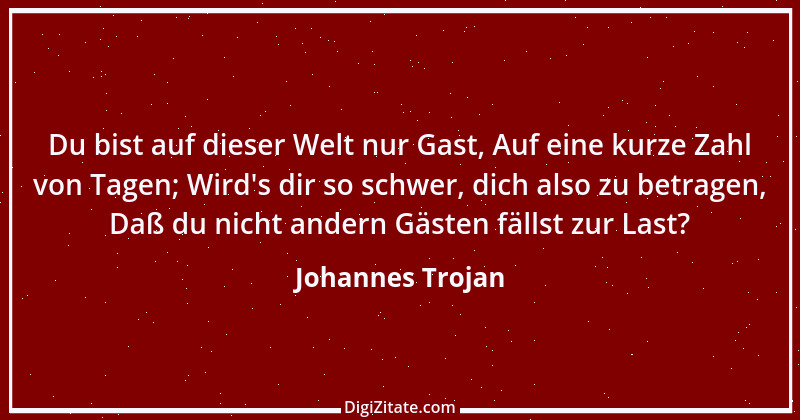 Zitat von Johannes Trojan 13