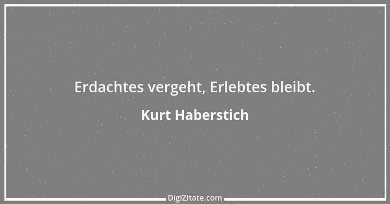 Zitat von Kurt Haberstich 70