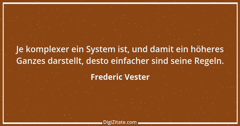 Zitat von Frederic Vester 1