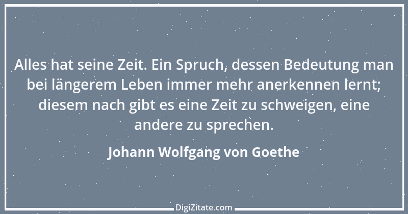 Zitat von Johann Wolfgang von Goethe 1868