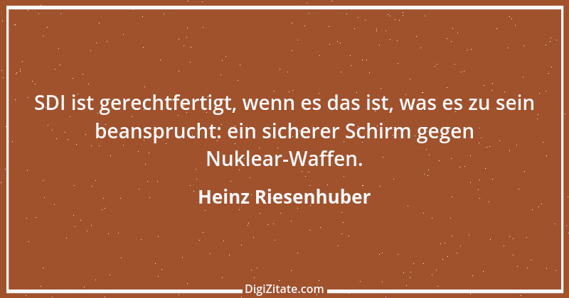 Zitat von Heinz Riesenhuber 4