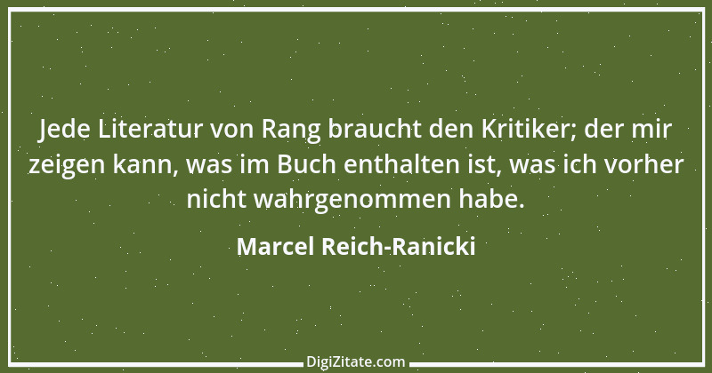 Zitat von Marcel Reich-Ranicki 47