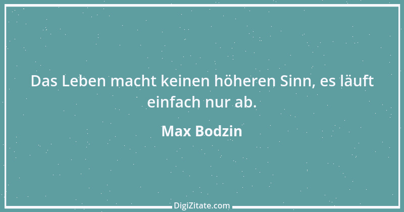 Zitat von Max Bodzin 16