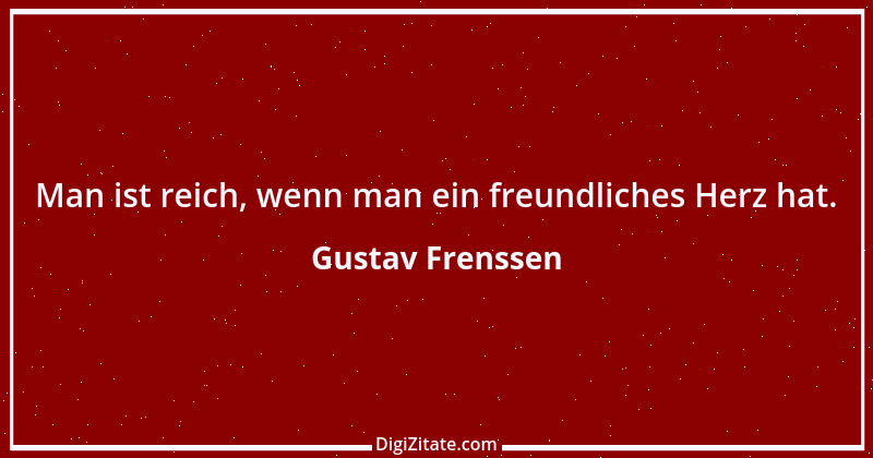 Zitat von Gustav Frenssen 1