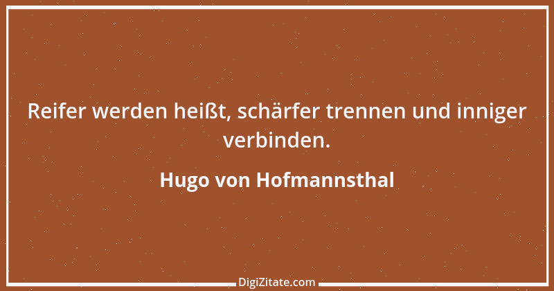 Zitat von Hugo von Hofmannsthal 10