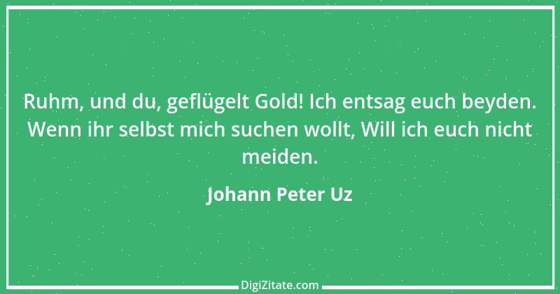 Zitat von Johann Peter Uz 1