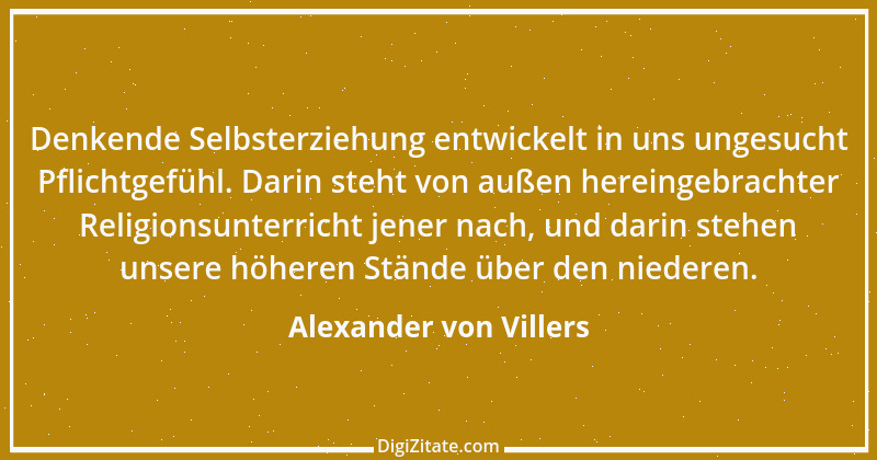 Zitat von Alexander von Villers 1