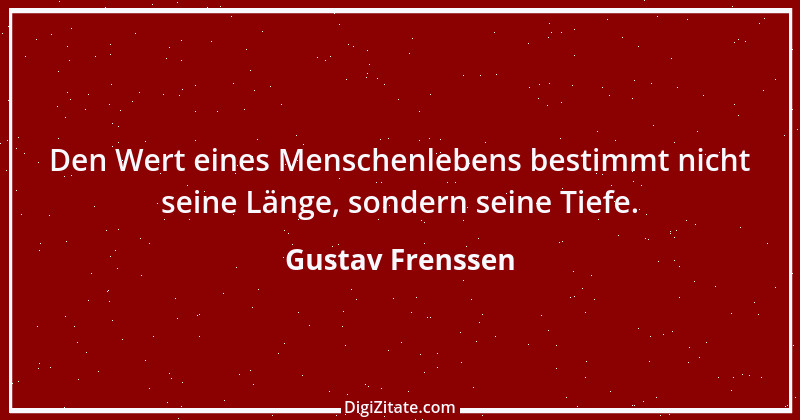 Zitat von Gustav Frenssen 2