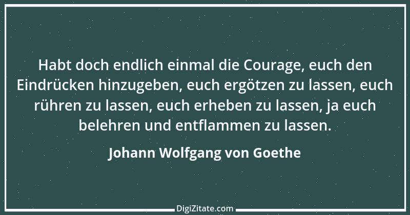 Zitat von Johann Wolfgang von Goethe 3872