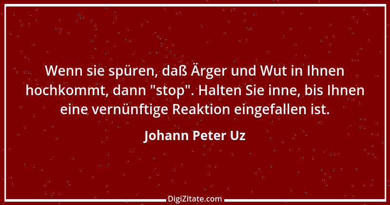 Zitat von Johann Peter Uz 3