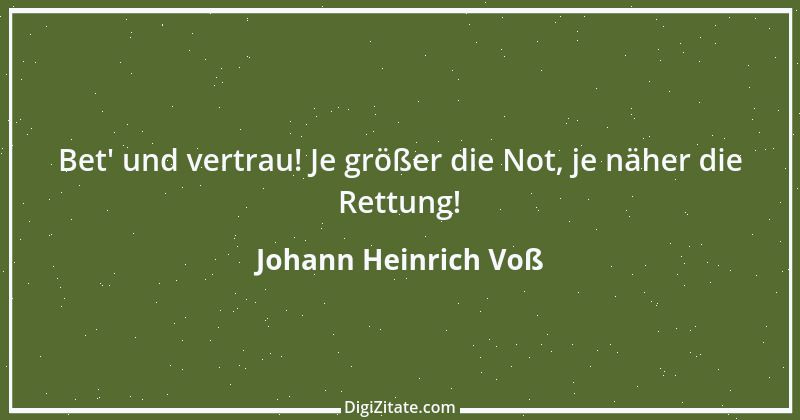 Zitat von Johann Heinrich Voß 2