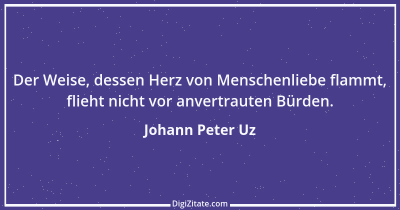 Zitat von Johann Peter Uz 4