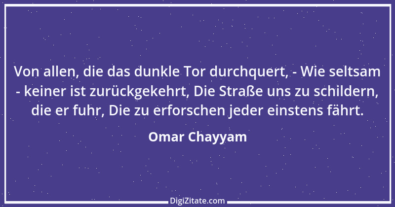 Zitat von Omar Chayyam 17