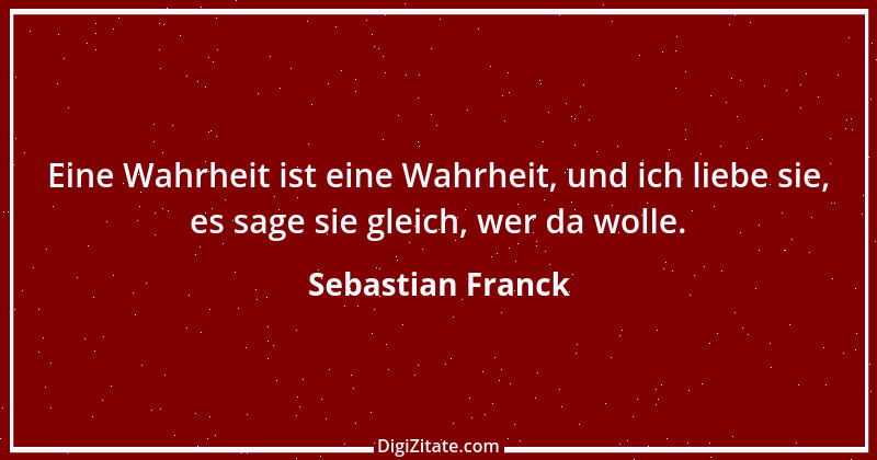 Zitat von Sebastian Franck 5