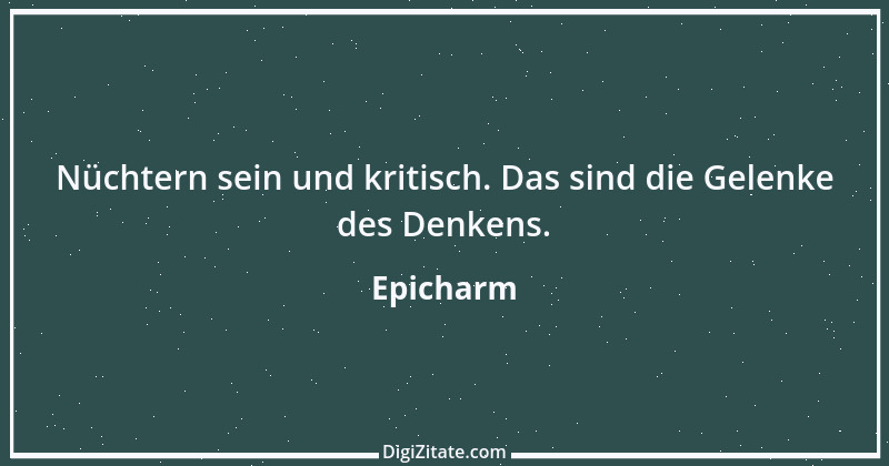 Zitat von Epicharm 25