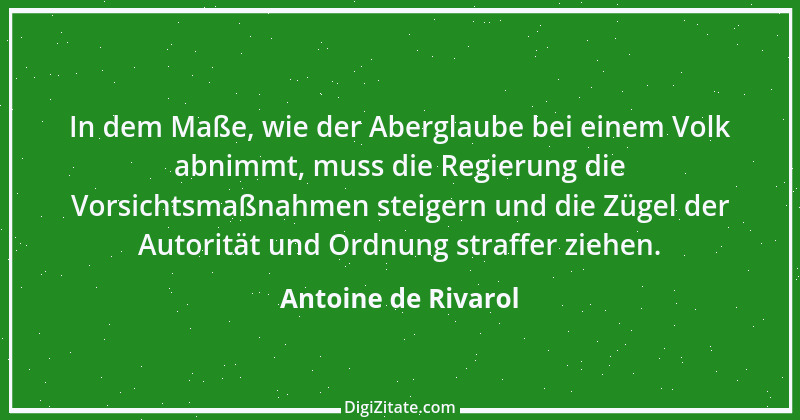 Zitat von Antoine de Rivarol 23