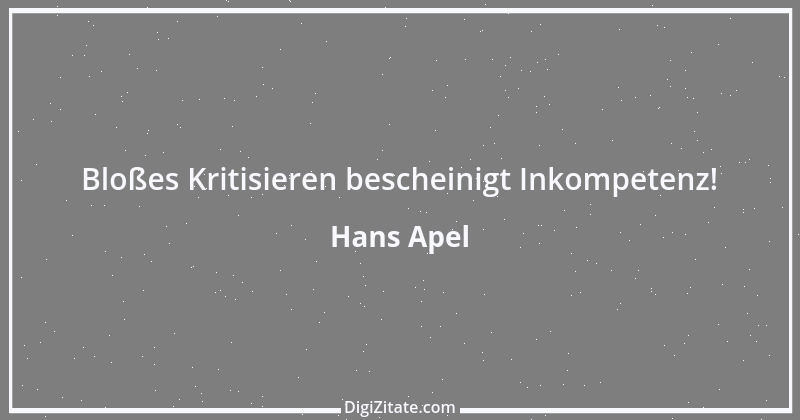 Zitat von Hans Apel 3