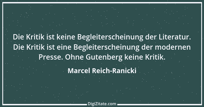 Zitat von Marcel Reich-Ranicki 55