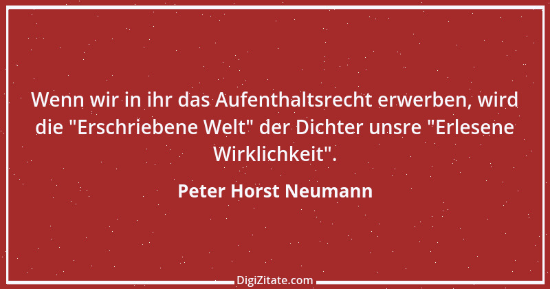 Zitat von Peter Horst Neumann 1