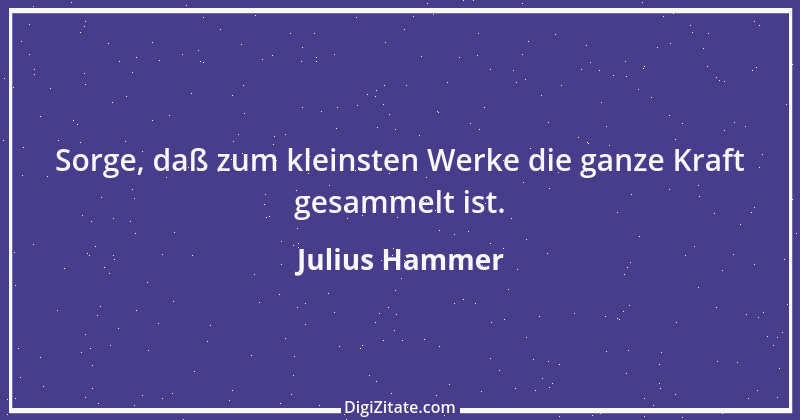 Zitat von Julius Hammer 25