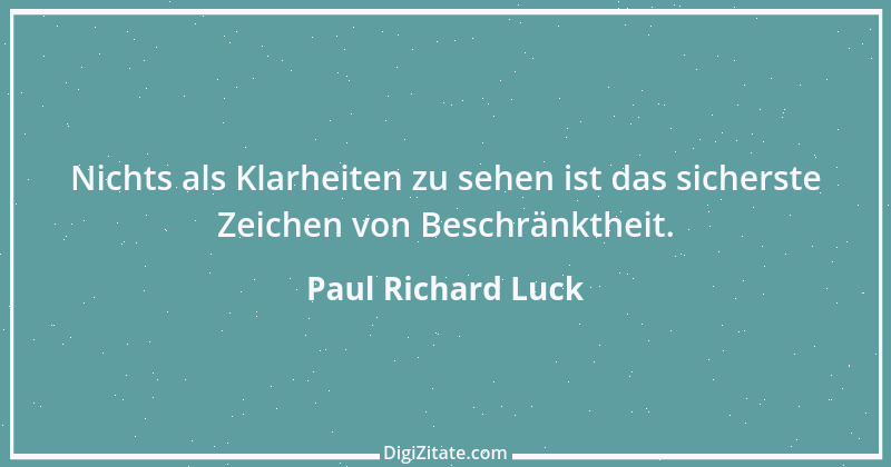 Zitat von Paul Richard Luck 117