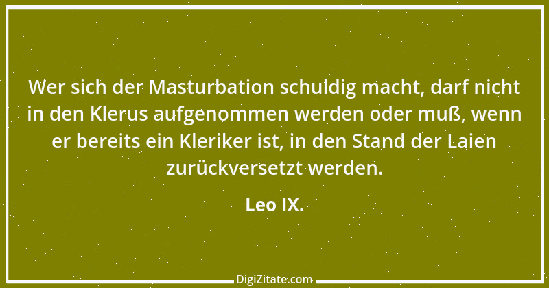 Zitat von Leo IX. 1