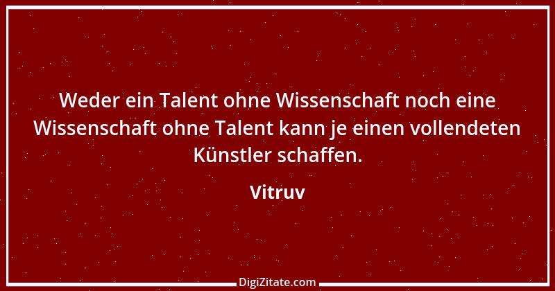 Zitat von Vitruv 1