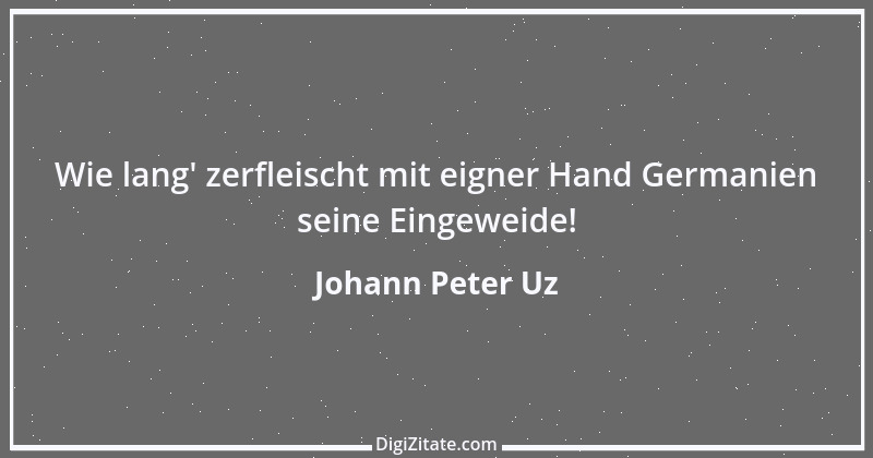 Zitat von Johann Peter Uz 10