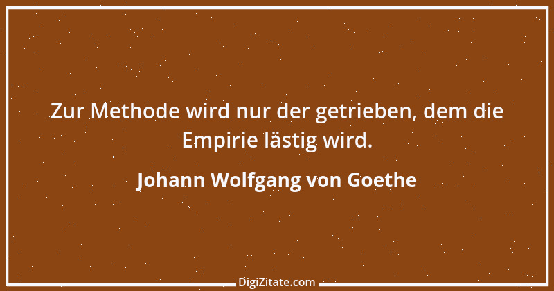 Zitat von Johann Wolfgang von Goethe 1880