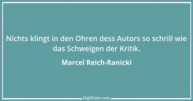 Zitat von Marcel Reich-Ranicki 58