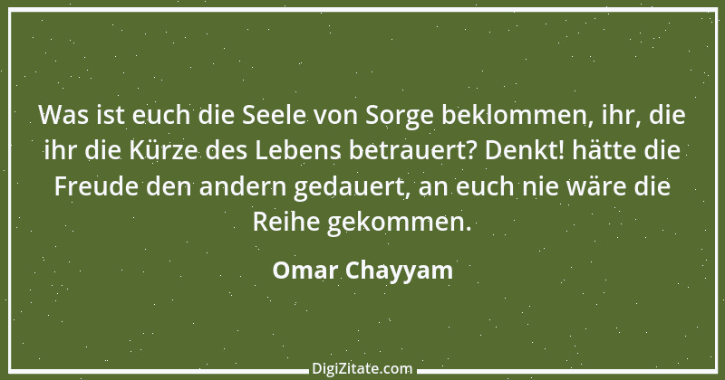 Zitat von Omar Chayyam 24