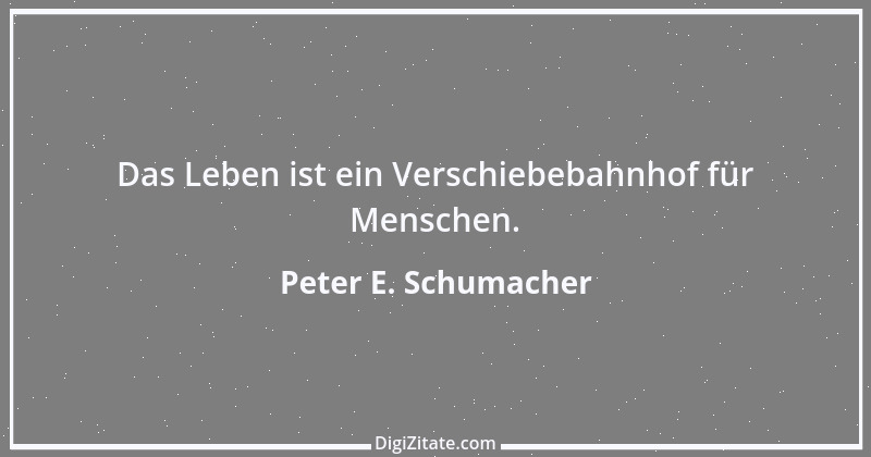 Zitat von Peter E. Schumacher 686