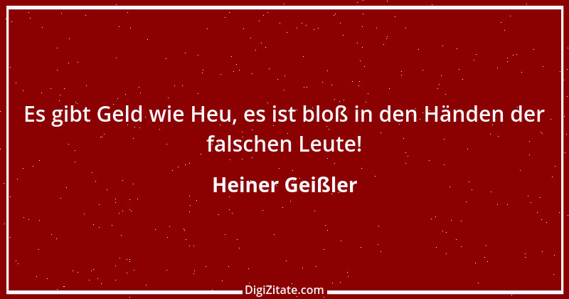 Zitat von Heiner Geißler 1