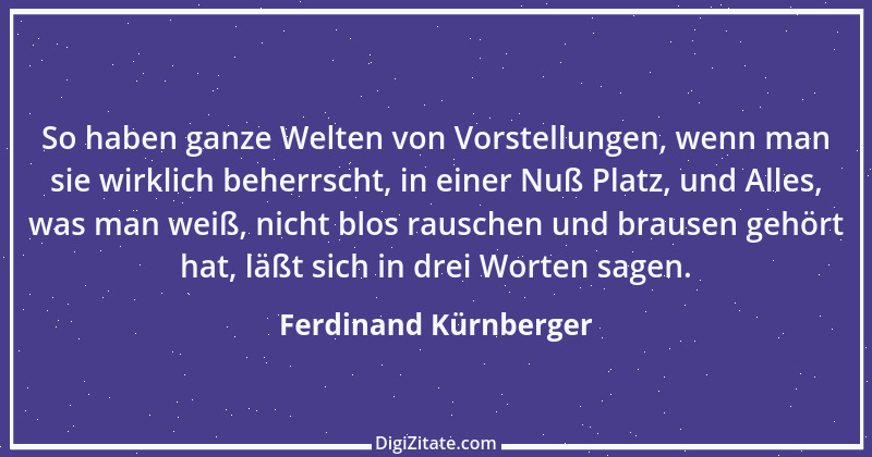 Zitat von Ferdinand Kürnberger 2