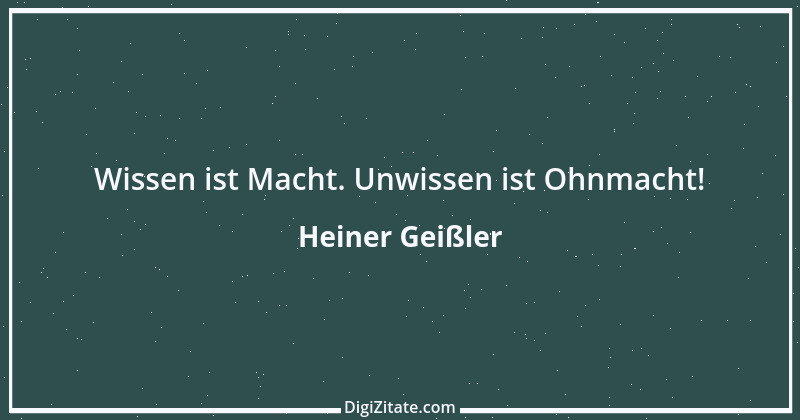 Zitat von Heiner Geißler 2