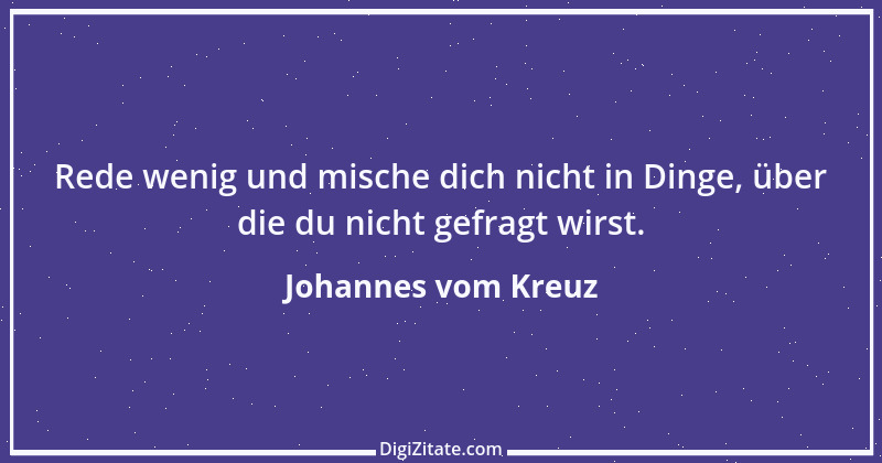 Zitat von Johannes vom Kreuz 7