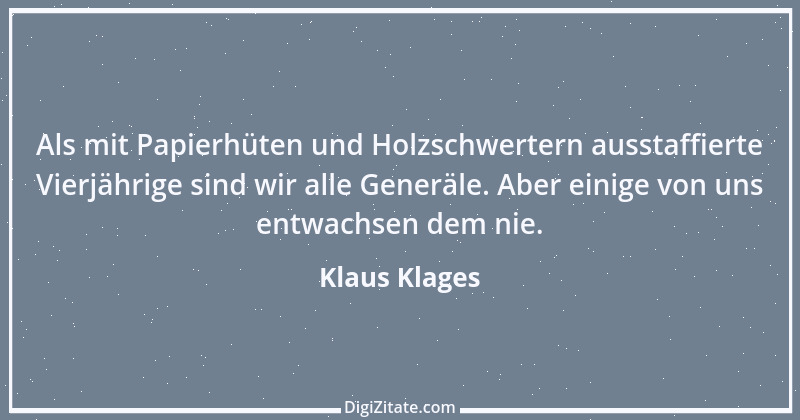 Zitat von Klaus Klages 135