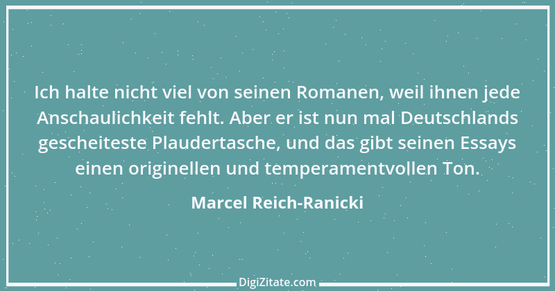 Zitat von Marcel Reich-Ranicki 61