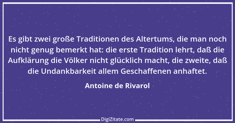 Zitat von Antoine de Rivarol 31