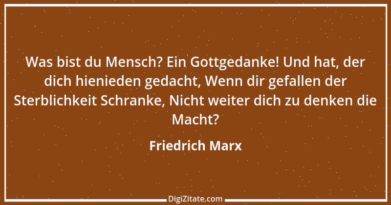 Zitat von Friedrich Marx 1