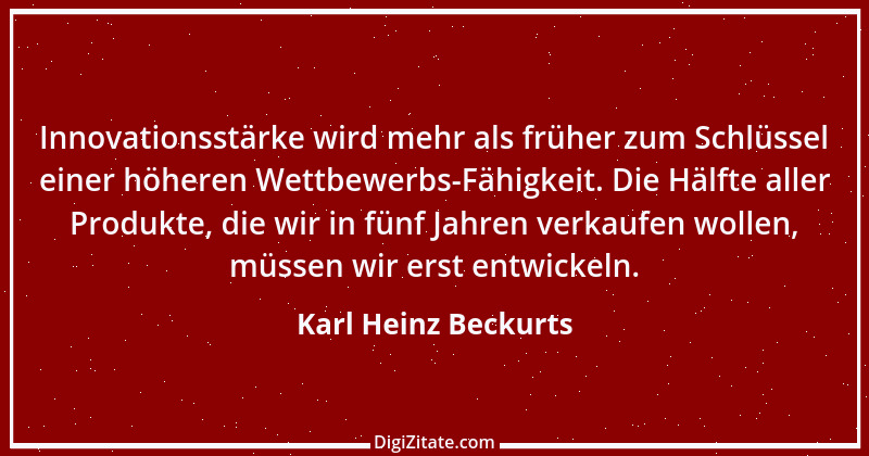 Zitat von Karl Heinz Beckurts 1