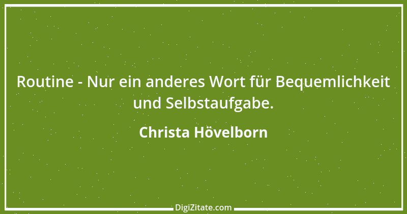 Zitat von Christa Hövelborn 1