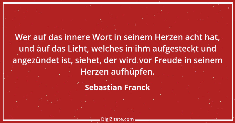 Zitat von Sebastian Franck 6