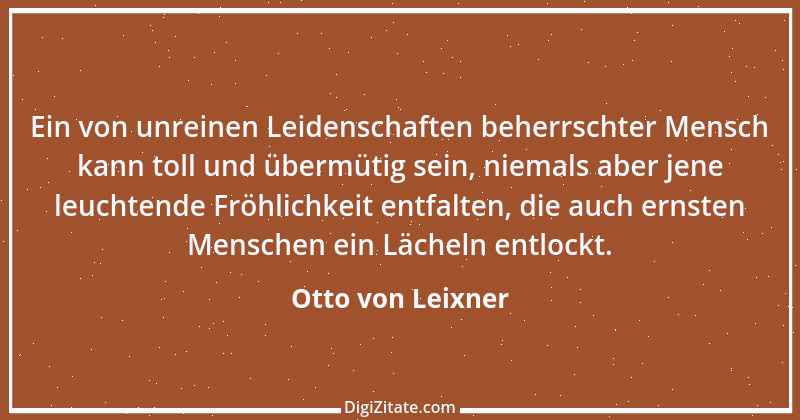 Zitat von Otto von Leixner 185