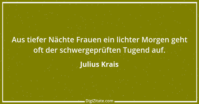 Zitat von Julius Krais 1