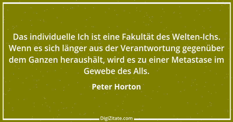 Zitat von Peter Horton 10